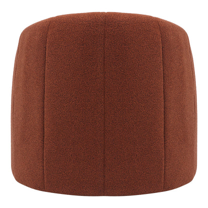 Πολυθρόνα Fassy Μπουκλέ Ύφασμα σε Κεραμιδί Απόχρωση 80x66x80