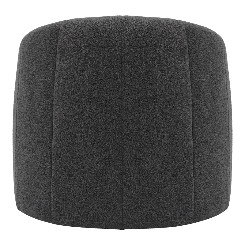 Πολυθρόνα Fassy Μπουκλέ Ύφασμα σε Ανθρακί Απόχρωση 80x66x80