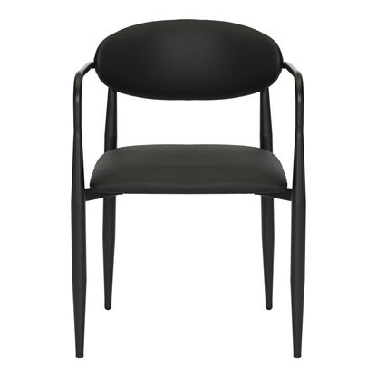 Πολυθρόνα Kalone PU σε Μαύρη Απόχρωση 56x55x78