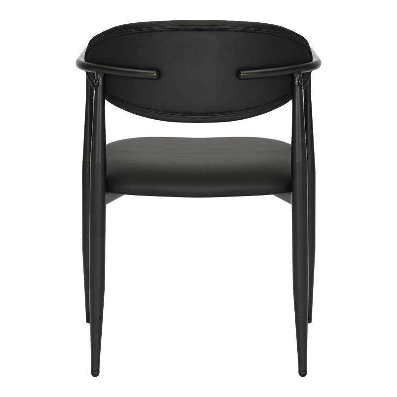 Πολυθρόνα Kalone PU σε Μαύρη Απόχρωση 56x55x78