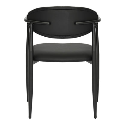 Πολυθρόνα Kalone PU σε Μαύρη Απόχρωση 56x55x78