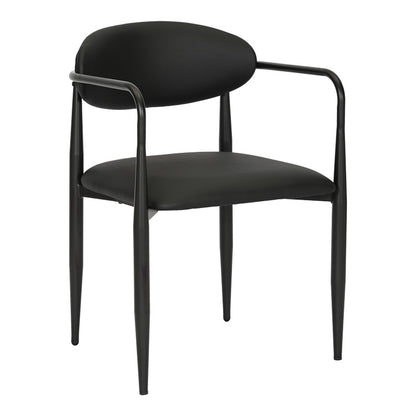 Πολυθρόνα Kalone PU σε Μαύρη Απόχρωση 56x55x78