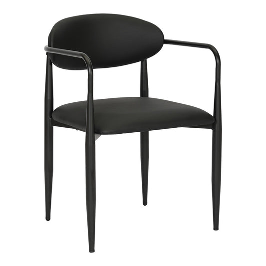 Πολυθρόνα Kalone PU σε Μαύρη Απόχρωση 56x55x78