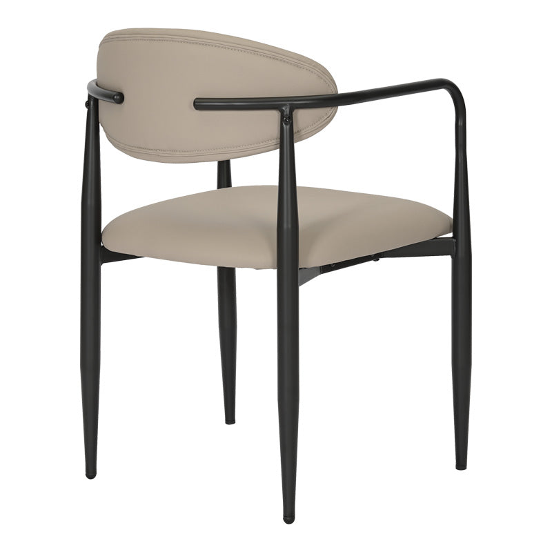 Πολυθρόνα Kalone PU σε Γκρι-Μπεζ Απόχρωση 56x55x78