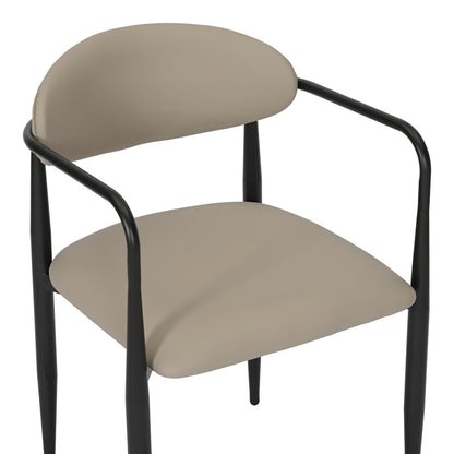 Πολυθρόνα Kalone PU σε Γκρι-Μπεζ Απόχρωση 56x55x78