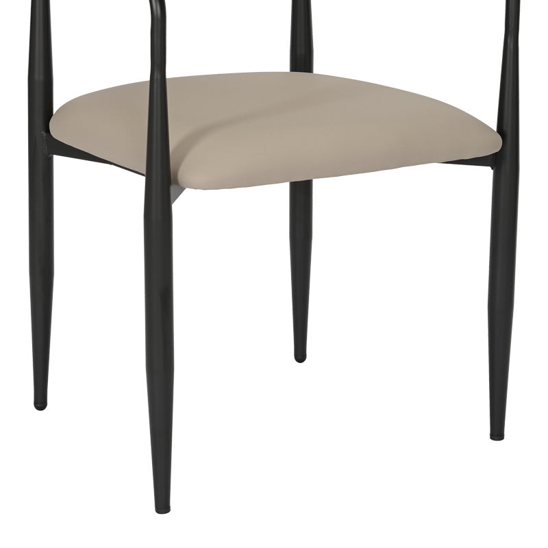 Πολυθρόνα Kalone PU σε Γκρι-Μπεζ Απόχρωση 56x55x78