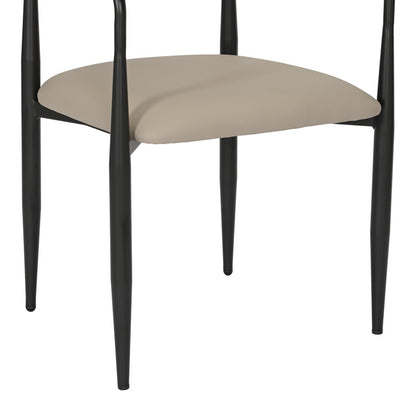 Πολυθρόνα Kalone PU σε Γκρι-Μπεζ Απόχρωση 56x55x78