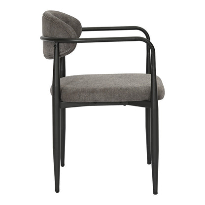 Πολυθρόνα Kalone Ύφασμα σε Ανθρακί Απόχρωση 56x55x78