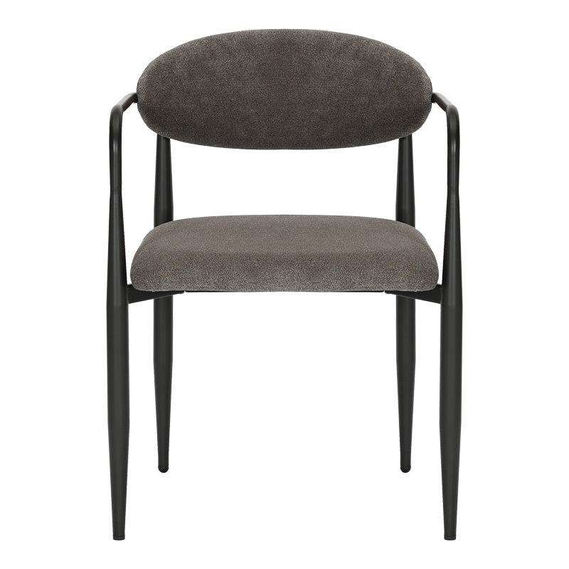 Πολυθρόνα Kalone Ύφασμα σε Ανθρακί Απόχρωση 56x55x78