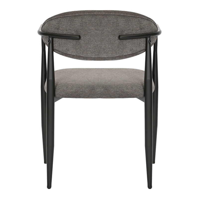 Πολυθρόνα Kalone Ύφασμα σε Ανθρακί Απόχρωση 56x55x78