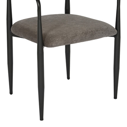 Πολυθρόνα Kalone Ύφασμα σε Ανθρακί Απόχρωση 56x55x78