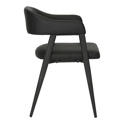 Πολυθρόνα Sezan PU σε Μαύρη Απόχρωση 56x55x78