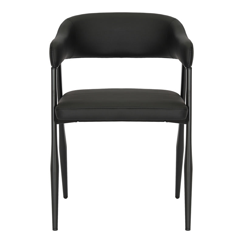 Πολυθρόνα Sezan PU σε Μαύρη Απόχρωση 56x55x78