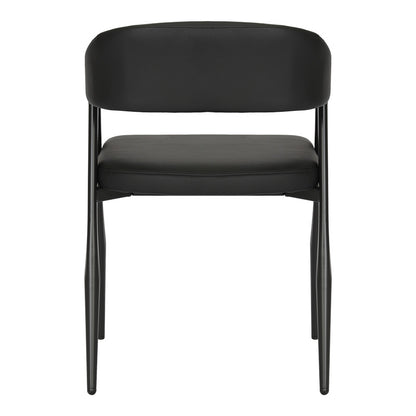 Πολυθρόνα Sezan PU σε Μαύρη Απόχρωση 56x55x78