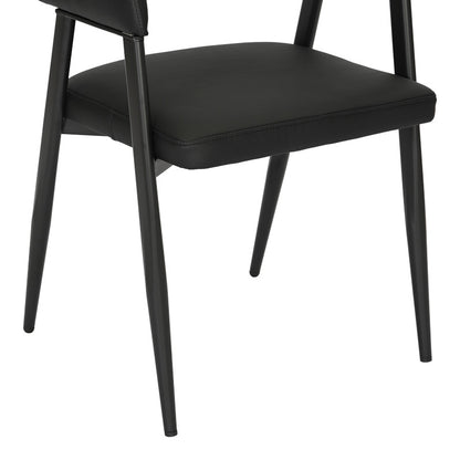 Πολυθρόνα Sezan PU σε Μαύρη Απόχρωση 56x55x78