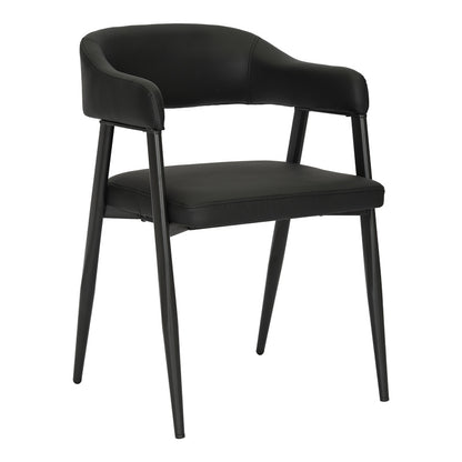 Πολυθρόνα Sezan PU σε Μαύρη Απόχρωση 56x55x78