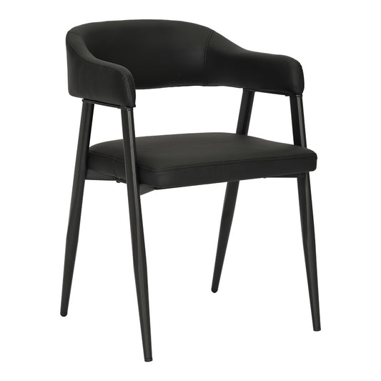 Πολυθρόνα Sezan PU σε Μαύρη Απόχρωση 56x55x78