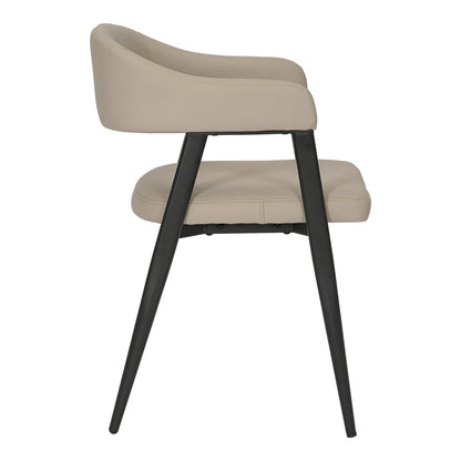 Πολυθρόνα Sezan PU σε Γκρι-Μπεζ Απόχρωση 56x55x78