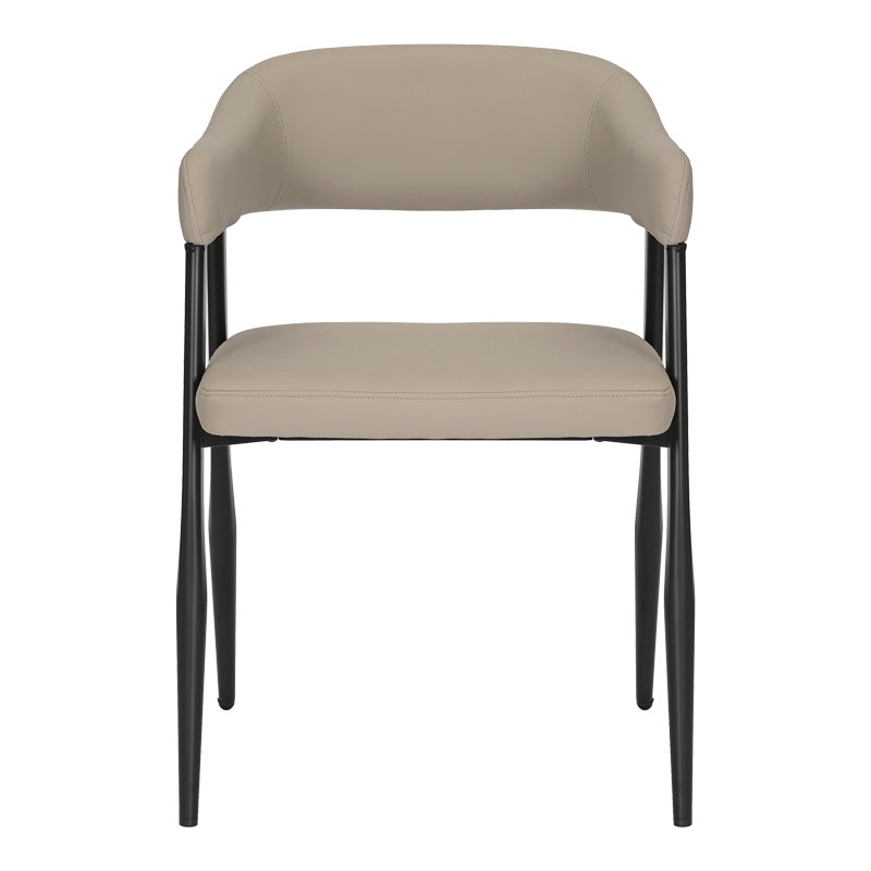 Πολυθρόνα Sezan PU σε Γκρι-Μπεζ Απόχρωση 56x55x78