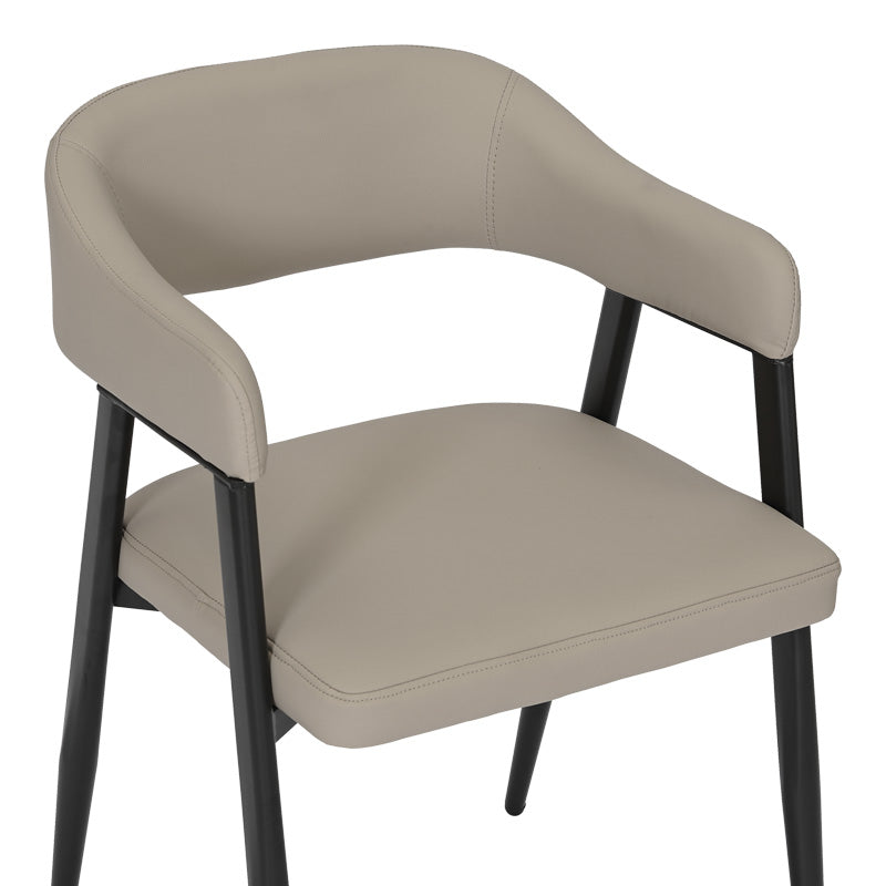 Πολυθρόνα Sezan PU σε Γκρι-Μπεζ Απόχρωση 56x55x78