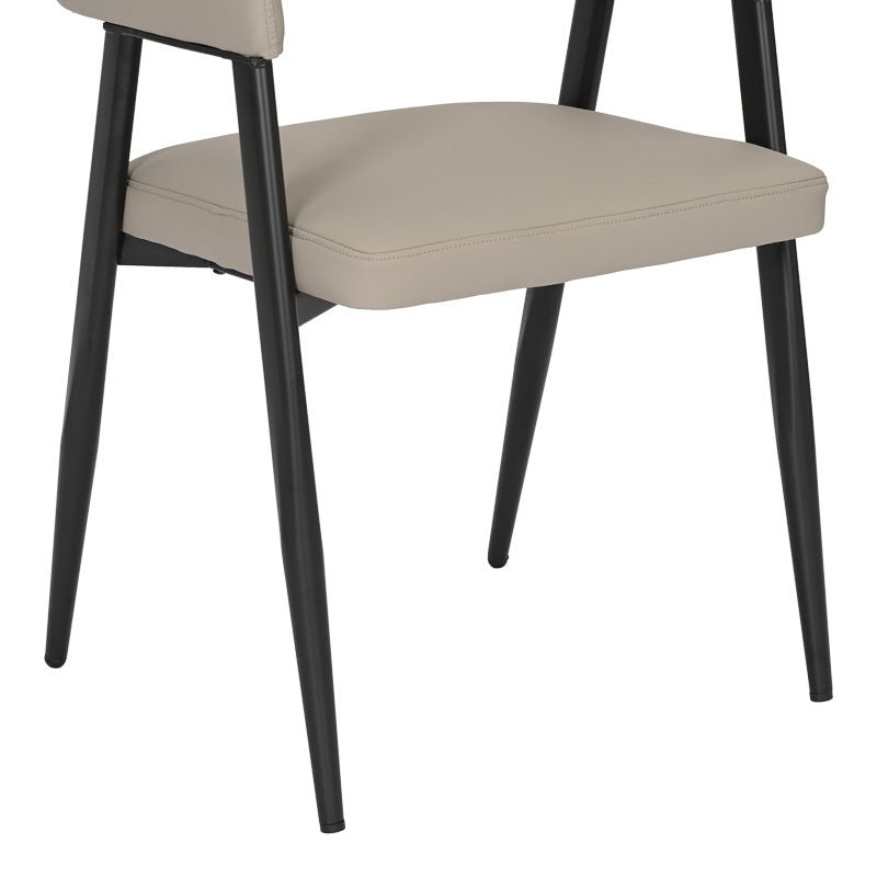 Πολυθρόνα Sezan PU σε Γκρι-Μπεζ Απόχρωση 56x55x78