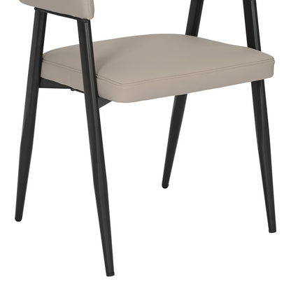 Πολυθρόνα Sezan PU σε Γκρι-Μπεζ Απόχρωση 56x55x78