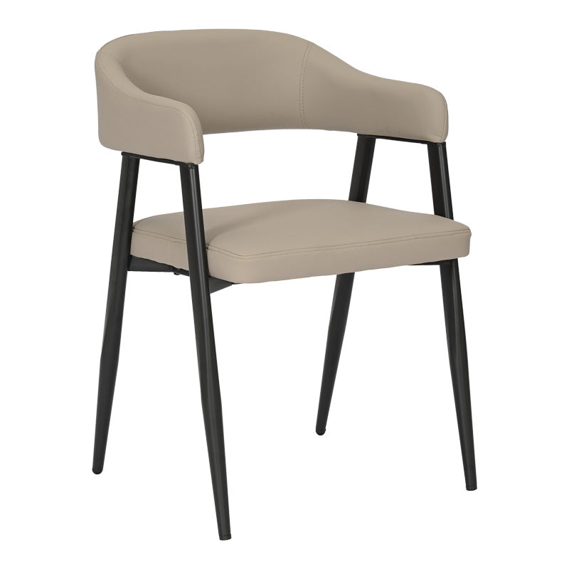 Πολυθρόνα Sezan PU σε Γκρι-Μπεζ Απόχρωση 56x55x78