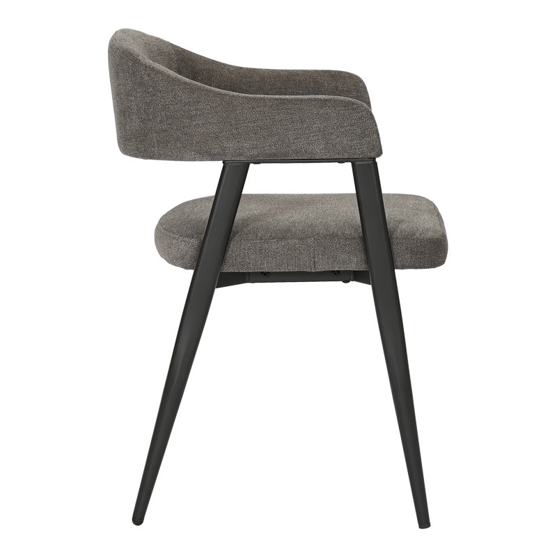 Πολυθρόνα Sezan Ύφασμα σε Ανθρακί Απόχρωση 56x55x78