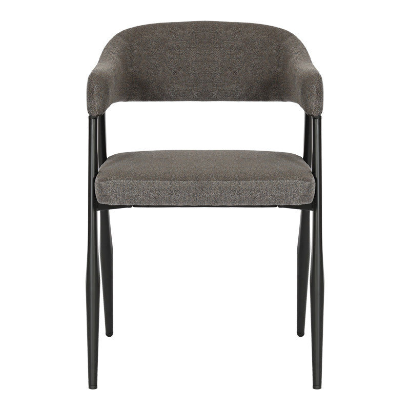 Πολυθρόνα Sezan Ύφασμα σε Ανθρακί Απόχρωση 56x55x78