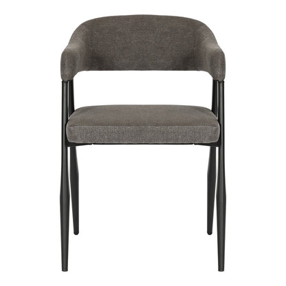 Πολυθρόνα Sezan Ύφασμα σε Ανθρακί Απόχρωση 56x55x78