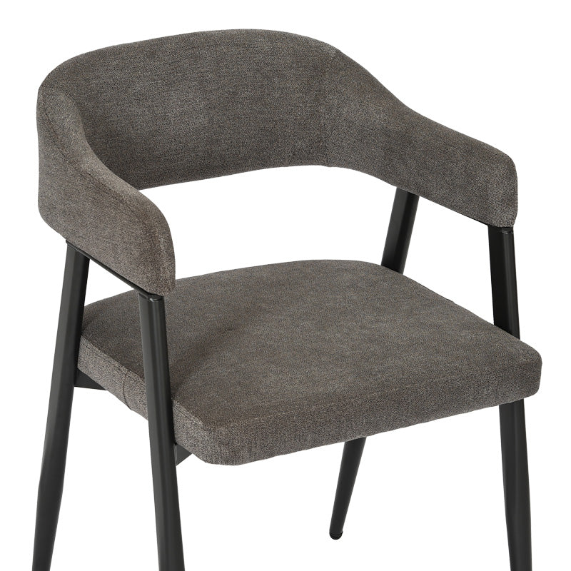 Πολυθρόνα Sezan Ύφασμα σε Ανθρακί Απόχρωση 56x55x78