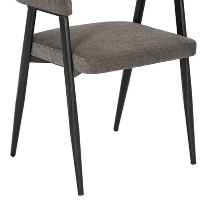 Πολυθρόνα Sezan Ύφασμα σε Ανθρακί Απόχρωση 56x55x78