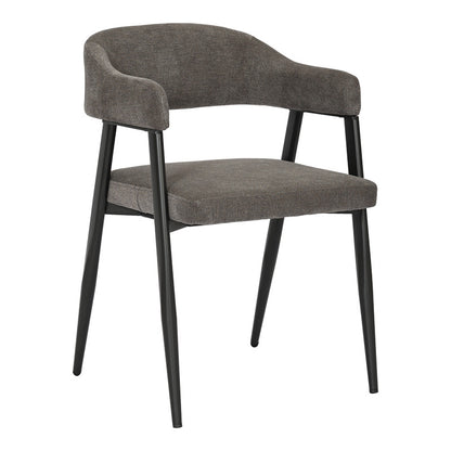 Πολυθρόνα Sezan Ύφασμα σε Ανθρακί Απόχρωση 56x55x78