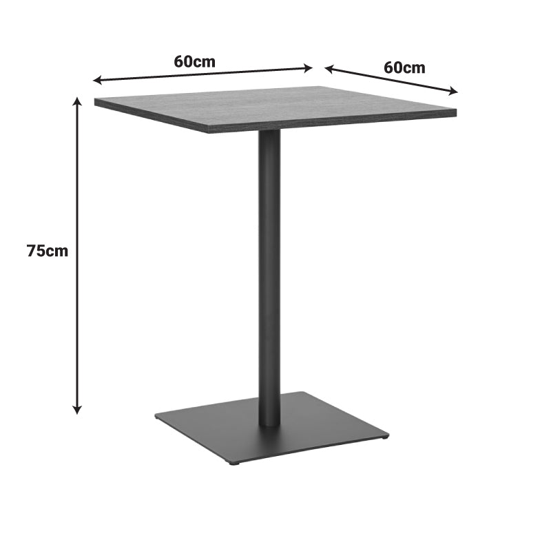Τραπέζι Nerobian MDF σε Καρυδί Απόχρωση 60x60x75