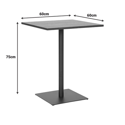 Τραπέζι Nerobian MDF σε Καρυδί Απόχρωση 60x60x75
