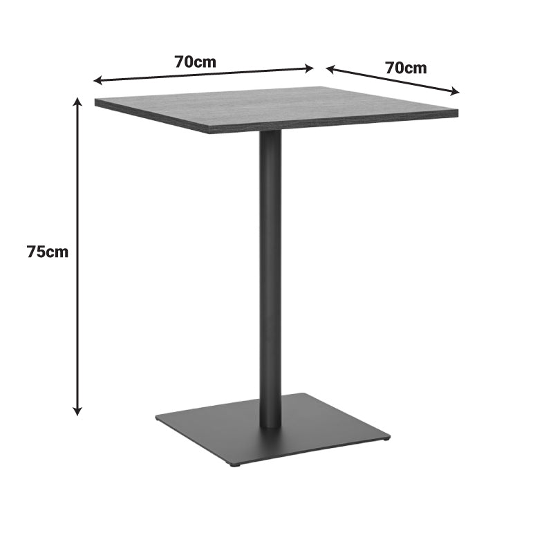 Τραπέζι Nerobian MDF σε Καρυδί Απόχρωση 70x70x75
