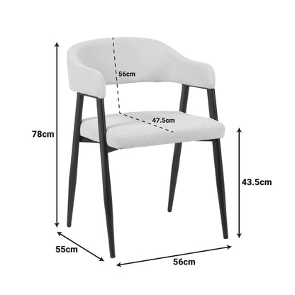 Πολυθρόνα Sezan Ύφασμα Μπεζ 56x55x78