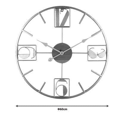 Ρολόι Τοίχου Karf Μέταλλο σε Χρυσή Απόχρωση 60x3x60