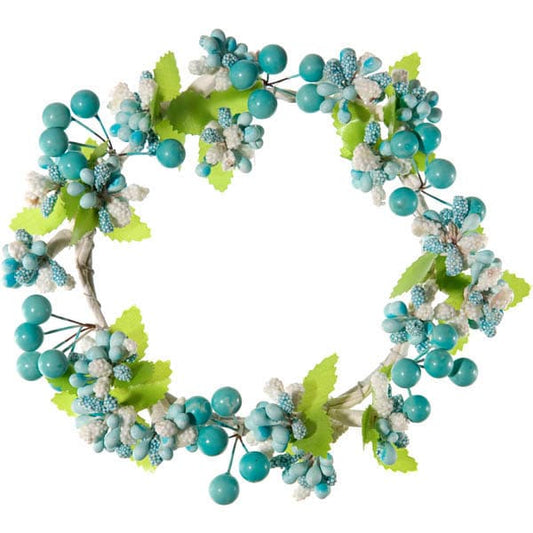 Στεφανάκι με Berries Γαλάζιο 15εκ
