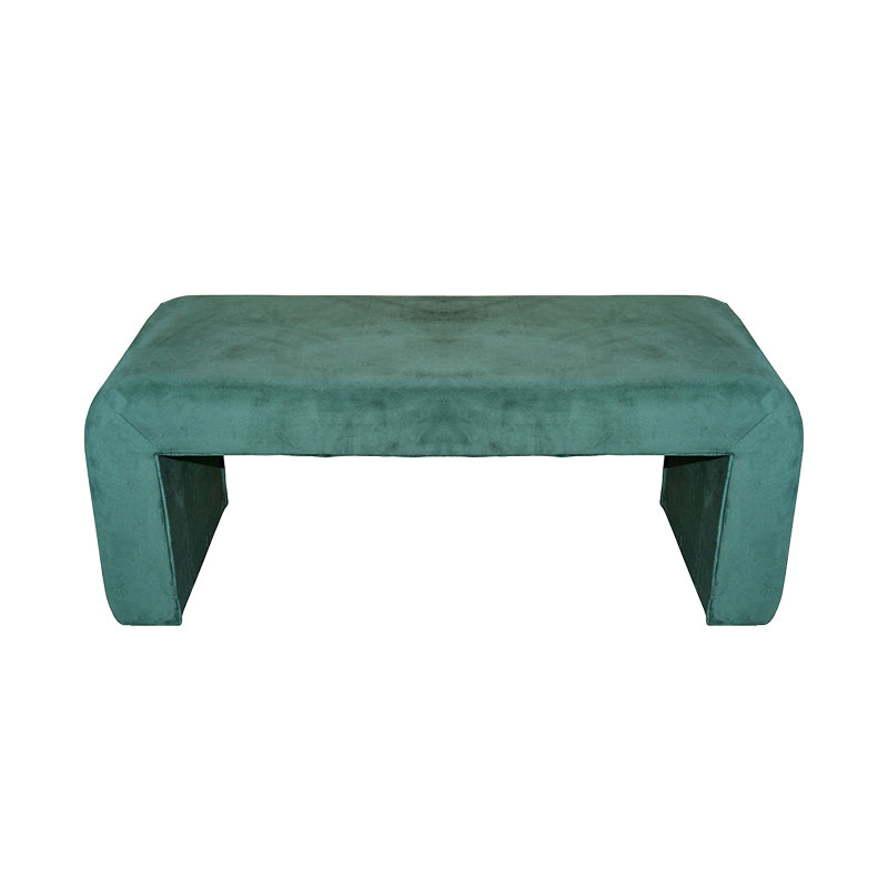 Σκαμπό Gagga Βελούδο Ύφασμα σε Πράσινη Απόχρωση 110x40x45