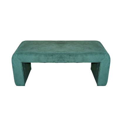 Σκαμπό Gagga Βελούδο Ύφασμα σε Πράσινη Απόχρωση 110x40x45