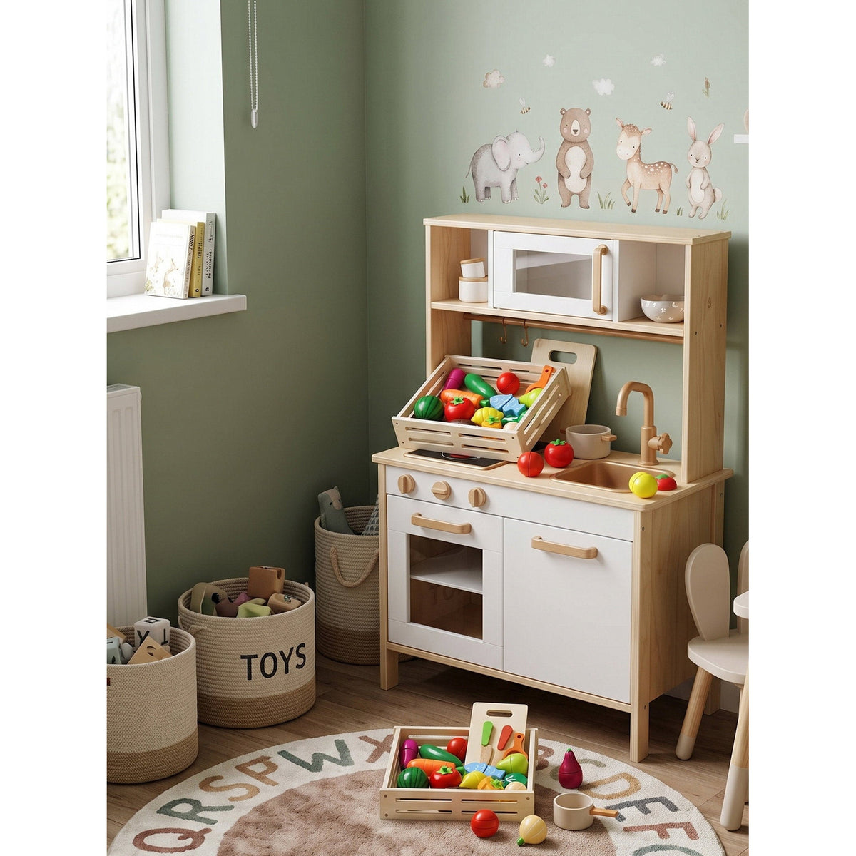 Παιδικό Καλάθι με Φρούτα και Λαχανικά Garden 29x24x6.7