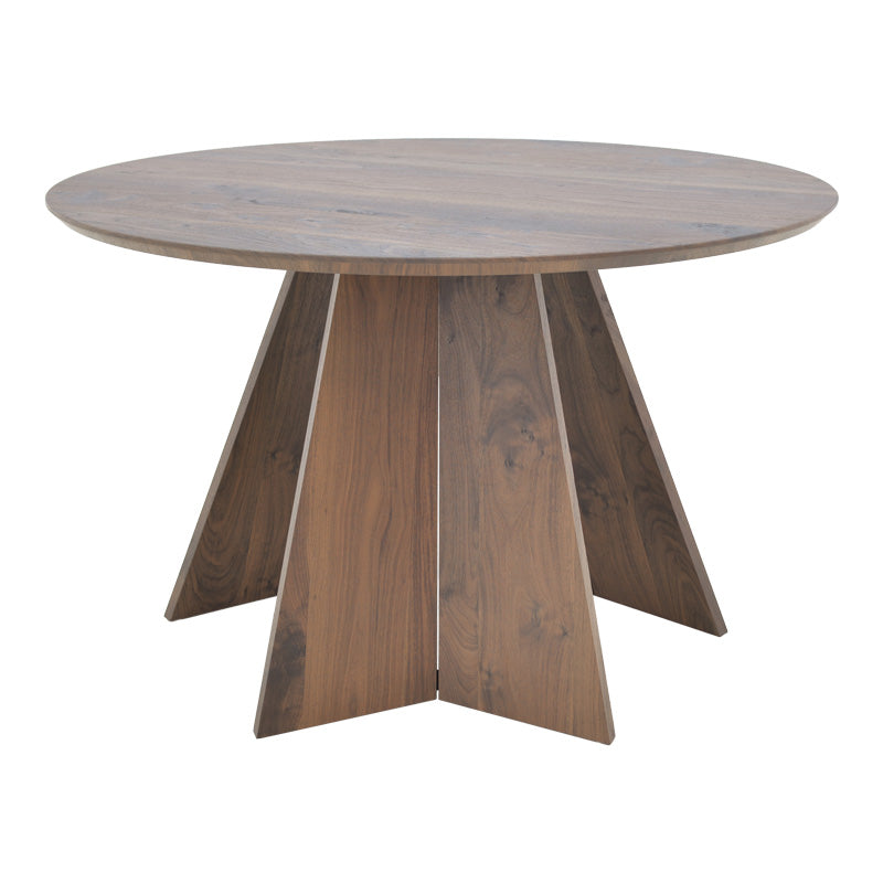 Τραπέζι Bibble MDF σε Καρυδί Απόχρωση Φ120x76