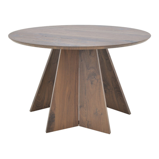 Τραπέζι Bibble MDF σε Καρυδί Απόχρωση Φ120x76