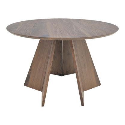 Τραπέζι Bibble MDF σε Καρυδί Απόχρωση Φ120x76