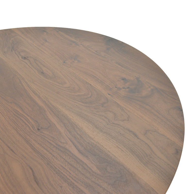 Τραπέζι Bibble MDF σε Καρυδί Απόχρωση Φ120x76