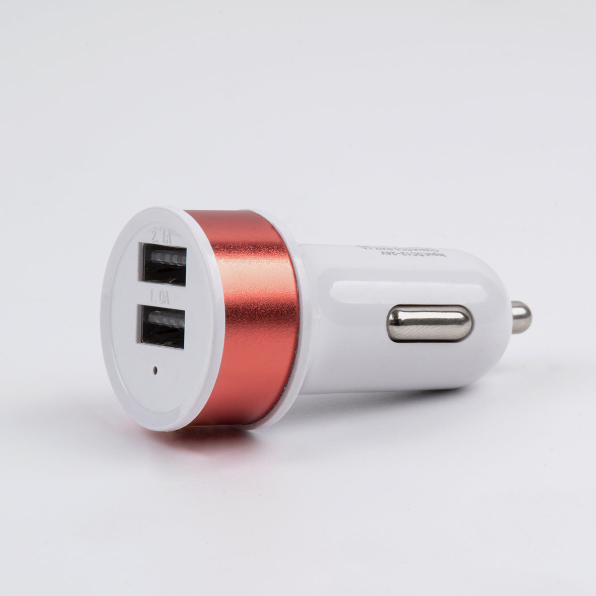 S-90991 Ροζ Φορτιστής Αυτοκινήτου DC 12-24V με 2 Εξόδους USB DC 5V 1.0Α & 2.1A