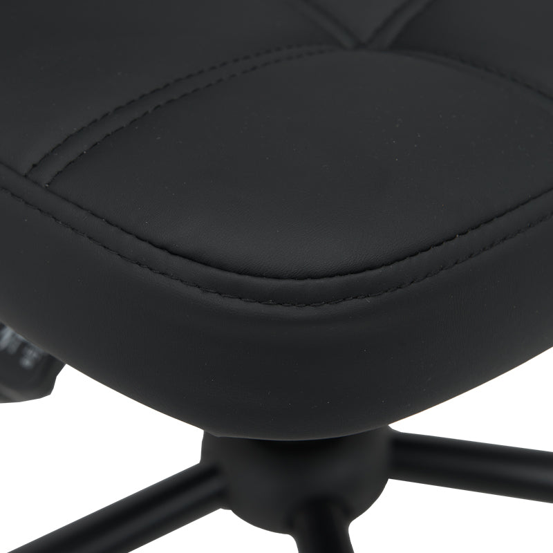 Καρέκλα Γραφείου Sedia PU σε Μαύρη Απόχρωση 50x50x75-85