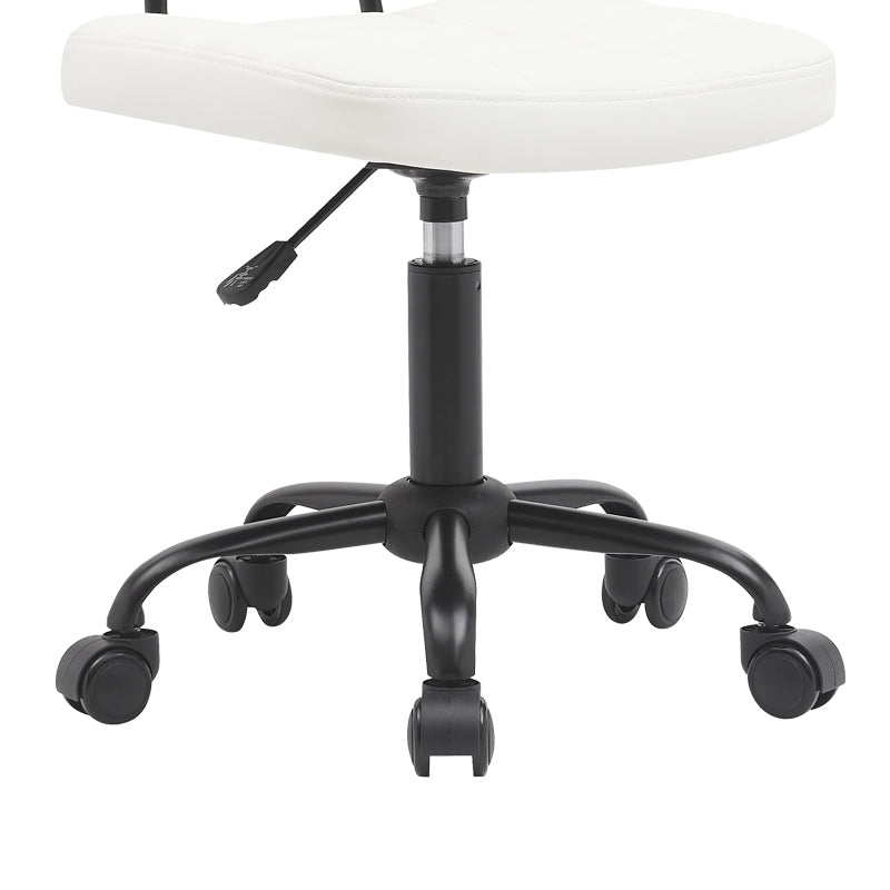 Καρέκλα Γραφείου Sedia PU σε Λευκή Απόχρωση 50x50x75-85