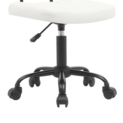 Καρέκλα Γραφείου Sedia PU σε Λευκή Απόχρωση 50x50x75-85